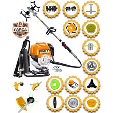 EISENN German 14 In 1 Es-701 Magnatec Motor Sırt Tipi Tırpan Toprak Eşeleme Aparatı Akrobat Çapa Aparatı