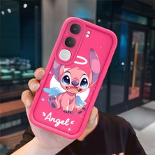 Ucuc Vivo Y31/Y21D Uyumlu Pembe Kırmızı Silikon Kılıf Darbeye Dayanıklı Kamera Koruma