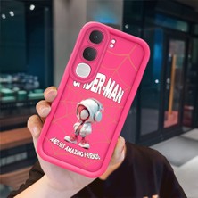 Ucuc Vivo Y31/Y21D Uyumlu Pembe Kırmızı Silikon Kılıf Darbeye Dayanıklı Kamera Koruma