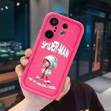 Ucuc Vivo X200 Fe Uyumlu Pembe Kırmızı Silikon Kılıf Darbeye Dayanıklı Kamera Koruma
