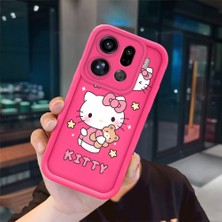 Ucuc Oppo Find X9 Pro Uyumlu Pembe Kırmızı Silikon Kılıf Darbeye Dayanıklı Kamera Koruma