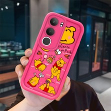 Ucuc Vivo Y19S 4G/Y19S Pro Uyumlu Pembe Kırmızı Silikon Kılıf Darbeye Dayanıklı Kamera Koruma