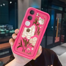 Ucuc Vivo Y31/Y21D Uyumlu Pembe Kırmızı Silikon Kılıf Darbeye Dayanıklı Kamera Koruma