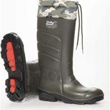Polly Boot Galaxy Vega Boğazlı Çizme Çeliksiz Burun ile Güvenli ve Rahat Kullanım için Poliüretan Malzeme