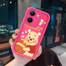 Ucuc Vivo Y27 5G/Y27S Uyumlu Pembe Kırmızı Silikon Kılıf Darbeye Dayanıklı Kamera Koruma