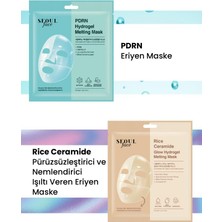Dermal Pdrn ve Pirinç Nemlendirici Pürüzsüzleştirici Eriyen Maske Seti Kore Maske Seti 34 Gr.