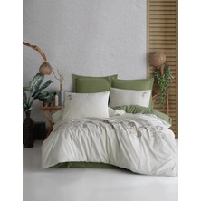 Şaheser Home Collection Botanic Nakışlı Nevresim Takımı, %100 Pamuk Çift Kişilik 6\'lı Set (200X220 NEVRESIM-240X260 Çarşaf)