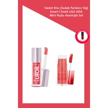 Golden Rose Sweet Kiss Dudak Parlatıcı Yağ No: 04 & Smart Cheek Likit Allık No: 104 + Mini Ruj Makyaj Seti
