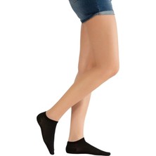 Famemus Accessory Siyah Terletmez Patik Çorap Yazlık Kısa Çorap Kadın Çorap ve Erkek Çorap 3 Çift
