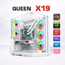 Xaser Queen X19 Ryzen 7 5700X 32GB Ram 1tb M.2 Nvme SSD 8gb RTX5060 Sıvı Soğutmalı Oyuncu Bilgisayarı