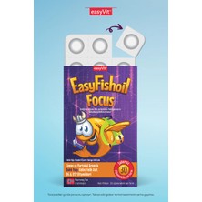 Easyvit Easyfishoil Focus Balık Yağı Çiğnenebilir 30 Jel