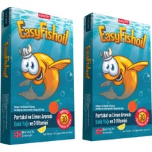 Easyvi̇t Easyfishoil Omega 3 Çiğnenebilir 30 Jel Tablet 2'li Set