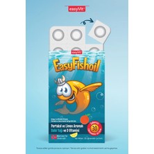 Easyvit EasyFishoil Omega 3 ve Vitamin D3 İçeren Portakal & Limon Aromalı Balık Yağı