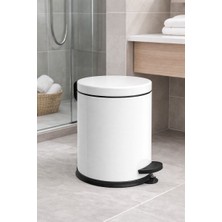 Pnr Hijyen 3 Litre Pedallı Çöp Kovası Beyaz