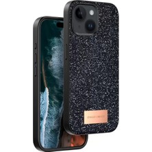 SHC4200 Onegif Iphone 15 Bright Simli Kapak - Siyah