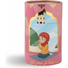 MYBEDESTEN Özel Kutusunda Çocuk Seccade - Kumbaralı (Pembe)