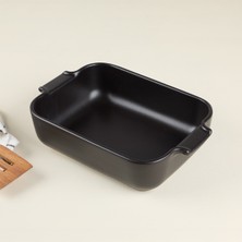 Aryıldız Elissa Dikdörtgen Fırın Kabı Mat Siyah 25 cm