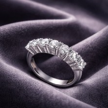 Jane Silver 925 Ayar Gümüş Beştaş Yüzük