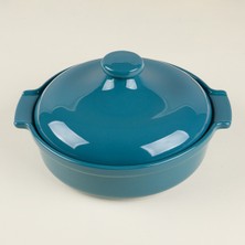 Aryıldız Elissa Kapaklı Karnıyarık Fırın Kabı Yeşil 25 cm