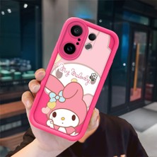 Ucuc Vivo X200 Fe Uyumlu Pembe Kırmızı Silikon Kılıf Darbeye Dayanıklı Kamera Koruma