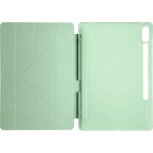 Almira Butik Mey Ithalat®  Samsung Galaxy X510 Tab S9 Fe 11 Kılıf Kalemlikli Mars Tablet Kılıfı - Açık Yeşil