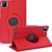 Almira Butik Mey Ithalat®  Huawei Honor Pad X7 360 Tablet Deri Kılıf - Kırmızı