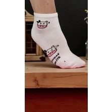 Famemus Accessory Fiğürlü Kısa Patik Çorap Model Bir Çift
