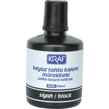 Kraf Beyaz Tahta Kalem Mürekkebi Siyah 100Ml (450G)