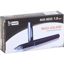 Şahin Kırtasiye Mikro Roller Kalem MK-8523 İmza Kalemi Siyah 12'li Kutu