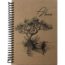 Tokaç Kraft Spiralli Defter 80 Yaprak Çizgili 14 x 21 cm (A5)