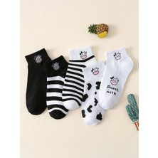 Famemus Accessory Desenli Kısa Patik 5 Çift Çorap