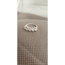 Jane Silver 925 Ayar Gümüş Beştaş Yüzük