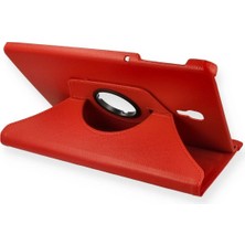Almira Butik Mey Ithalat®  Samsung Galaxy T590 Tab A 10.5 Kılıf 360 Tablet Deri Kılıf - Kırmızı