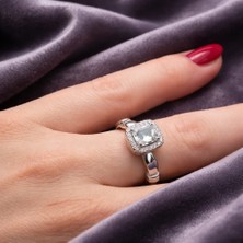 Jane Silver 925 Ayar Gümüş Baget Yüzük