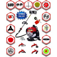 EISENN German 14 Parça Full Set Er-800 F1 Motor Sırt Tipi Tırpan Akrobat Çapa Aparatı Toprak Eşeleme Aparat