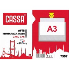 Cassa Afiş Muhafaza Kabı A3 Şeffaf 7509