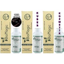 Biomagic 4.00 Kahve Organik Içerikli Amonyaksız Kalıcı Saç Boyası  3 Boya + 3 Oksidan