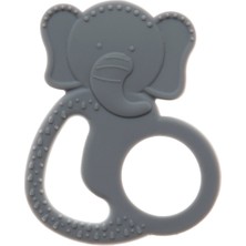 Babyjem Silikon Fil Diş Kaşıyıcı Gri