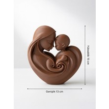 My Craft 3D MYCRAFT3D Anne & Çocuk Figürlü Dekoratif Obje – 3D Baskı Modern Biblo | Anneler Günü Hediyesi