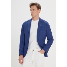 Altınyıldız Classics Slim Fit Dar Kesim Kırlangıç Yaka Desenli Ceket