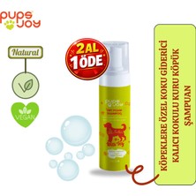 Pups Joy Pupsjoy Köpek Kuru Köpük Şampuan– Koku Giderici – Parlatıcı – Kalıcı Bakım – pH Dengeli – 200 ml