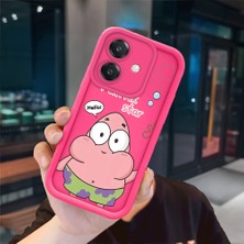 Ucuc Oppo A3/A3X 4g/5g Uyumlu Pembe Kırmızı Silikon Kılıf Darbeye Dayanıklı Kamera Koruma