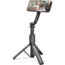 Skygo Telefon Tripodu Ve Selfie Çubuğu Seti Manyetik Bluetooth Kumandalı 105 Cm - Siyah ND1048