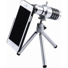 Skygo Iphone 5 5S - Iphone 4 4S Için Alüminyum 14X Optik Zoom Yakından Görüntü Çekme Dürbün