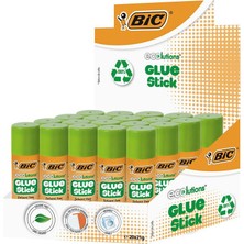 Bic Eco Glue Stick 21 Gr Yapıştırıcı 20'li Kutu Çocuklar İçin Solvent İçermeyen Ergonomik Tasarım