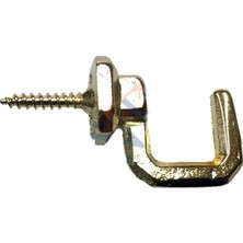 İlanib Ticaret Eco Lounge Vidalı Kanca, Askı Büyük - 15X23MM, Sarı - 1 Adet