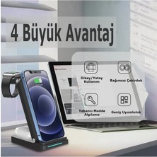Nemere Newface S90 4in1 Kablosuz Şarj Masaüstü Set - Siyah