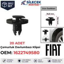 Silecek Noktası Fiat Çamurluk Davlumbaz Klipsi 20 Adet 51834606