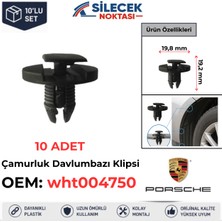 Silecek Noktası Porsche Çamurluk Davlumbaz Klipsi 10 Adet WHT004750