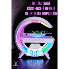 İlanib Ticaret Android Uyumlu Akıllı Bluetooth Hoparlör Kablosuz Şarj Cihazı Standı